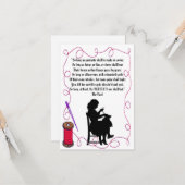 "縫って下さい及び縫って下さい" カード (正面/裏面インサイチュ)