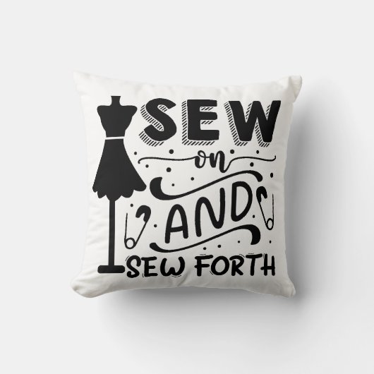 縫って縫う クッション (正面)