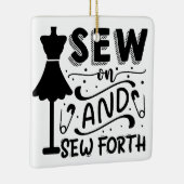 縫って縫う セラミックオーナメント (右)