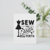 縫って縫う ポストカード (スタンド正面)