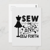 縫って縫う ポストカード (正面/裏面)