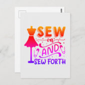 縫って縫う ポストカード (正面/裏面)