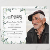 縫合葬式プログラムテンプレート (正面/裏面)