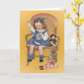 縫学い方 カード (黄色い花)