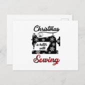 縫製ギフト | クリスマスは縫製と一緒によく合う 案内ポストカード (正面/裏面)