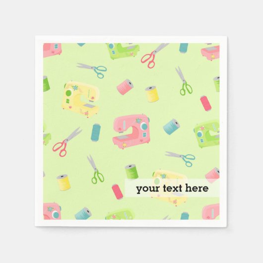 縫製パターン スタンダードカクテルナプキン (正面)