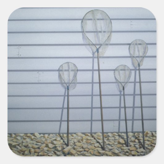 縮み上がった網 スクエアシール (正面)