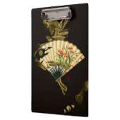 縮れたオリエンタルファンとフローラデザイン クリップボード (左)