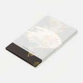 縮れたオリエンタルファンとフローラデザイン ポストイット (アングル)