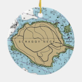 縮れた首のブザードベイMA セラミックオーナメント