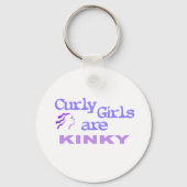 縮れ毛の女の子は優しい キーホルダー (正面)