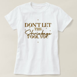 "縮んだからといって諦めないで" 黒髪Tシャツ Tシャツ