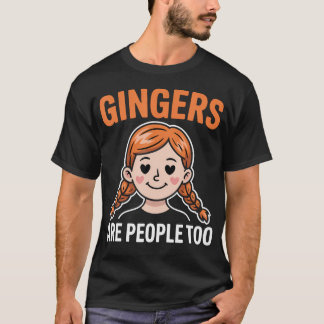 縮んでしまう夏のジンジャーは人です Tシャツ