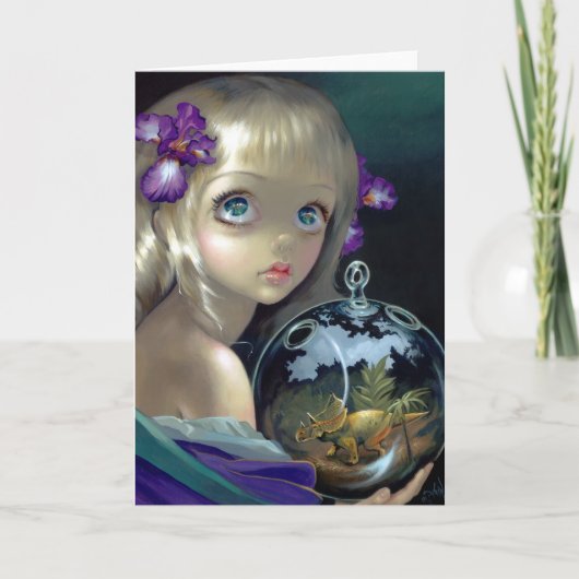 "縮図: トリケラトプスの"挨拶状 カード (正面)