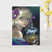 "縮図: トリケラトプスの"挨拶状 カード (黄色い花)