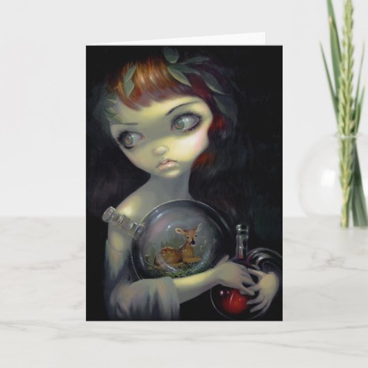 "縮図: 子鹿の"挨拶状 カード (正面)