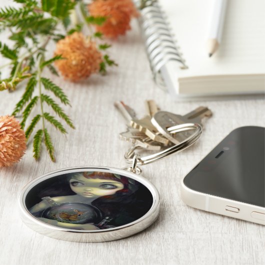 "縮図: 子鹿" Keychain キーホルダー (側面)