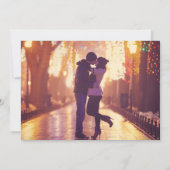 縮小された少人数の結婚式　計画変更の写真 案内状 (裏面)