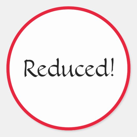 縮小オーバルステッカー ラウンドシール (正面)