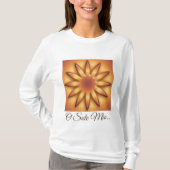 縮小民族の日曜日Sole。 幾何学的な勾配の質 Tシャツ (正面)
