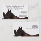 繁文及び西部動物の治療 名刺 (正面/裏面)