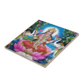 、繁栄および富Lakshmiの愛の女神 タイル (側面)