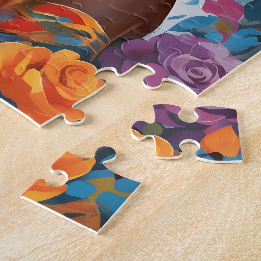 繁栄したアフリカ系アメリカ人の黒人女性 ジグソーパズル (側面)