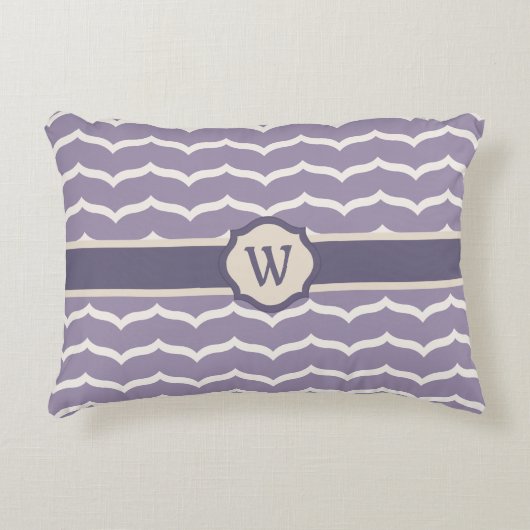 繁栄したジグザグのアクセント枕 アクセントクッション (正面)