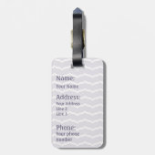 繁栄したジグザグラゲッジタグ ラゲッジタグ (裏面縦)