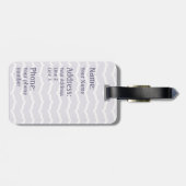 繁栄したジグザグラゲッジタグ ラゲッジタグ (裏面横)