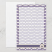 繁栄したジグザグ文房具 便箋 (正面/裏面)