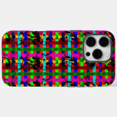 繁栄したポップ・アートの格子縞 Case-Mate iPhoneケース (裏面 (横))