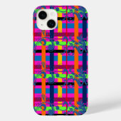 繁栄したポップ・アートの格子縞 Case-Mate iPhoneケース (裏面)