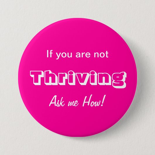 繁栄しなかったら私にいかに尋ねて下さい! 缶バッジ (正面)