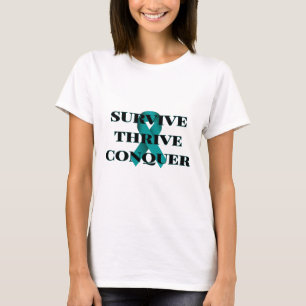 繁栄します征服します女性のTシャツを生き延びて下さい Tシャツ