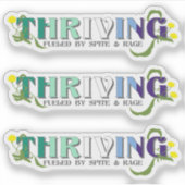 繁栄するゲイプライド シール (正面)