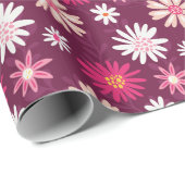 繁栄する明るい赤紫色 ラッピングペーパー (ロールコーナー)