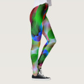 繁栄とカラフルレリーフ、 浮き彫り、緑が優勢 レギンス (右)