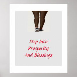 繁栄と恵みに踏み込む ポスター