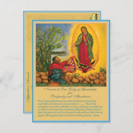 繁栄と豊かさのためのノヴェナ ポストカード (正面/裏面)