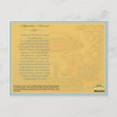 繁栄と豊かさのためのノヴェナ ポストカード (裏面)