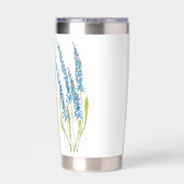 繁栄と逆境ブルーフローラ 保温保冷タンブラー (背面)