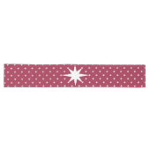 繁栄のクリスマススター – ホワイトスター ロングテーブルランナー (横)