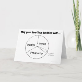 繁栄のパイ・チャートの休日カード シーズンカード