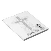 繁栄の十字架パーソナライズされた ノートパッド (アングル)