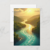 繁栄の川瞑想カード | クリスチャンスコット 招待状 (正面/裏面)