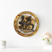 繁栄の関係: 中国のな風水の芸術 ラージ壁時計 (ホーム)