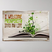 「繁栄を歓迎」モチベーション肯定 ポスター (正面)