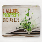 「繁栄を歓迎」モチベーション肯定 マウスパッド (正面)