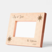 繁栄クリスマススター – 文字6x4ランドスケープ レーザー彫刻フレーム (左)